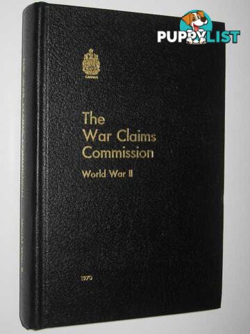 The War Claims Commission : World War II  - Author Not Stated - 1970