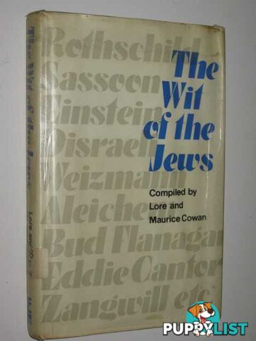 The Wit Of The Jews  - Cowan Compiled by Lore and Maurice - 1970