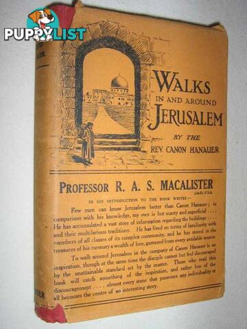 Walks In And Around Jerusalem  - Hanauer J E Rev