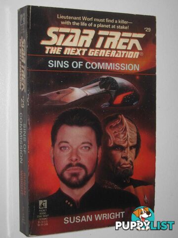 Sins of Commission - STAR TREK: The Next Generation Series #29  - Wright Susan - 1994