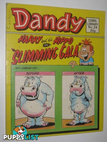 Harry and His Hippo in "Slimming Gala" - Dandy Comic Library #24  - Author Not Stated - 1984