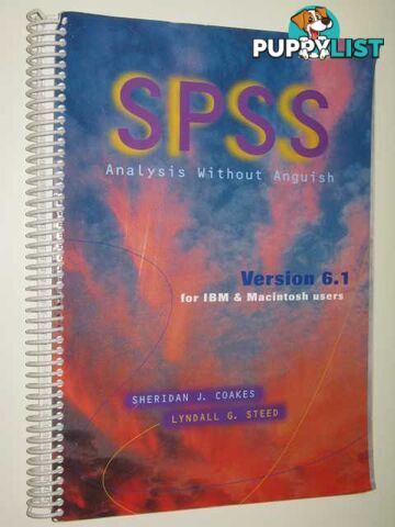 SPSS Analysis Without Anguish 6.1  - Coakes Sherdian J. - 1997