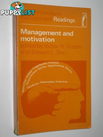 Management and Motivation : Modern Management Readings  - Ltd Penguin Books - 1970