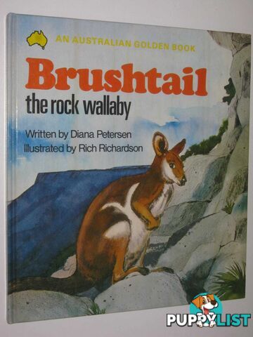 Brushtail the Rock Wallaby - An Australian Golden Book Series  - Peterson Diana - 1975