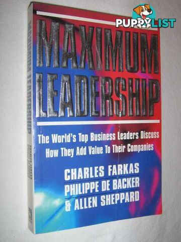 Maximum Leadership  - Farkas Charles & De Backer, Phillippe & Sheppard, Allen - 1995