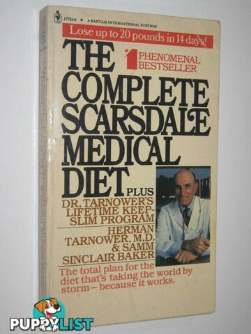 The Complete Scarsdale Medical Diet  - Tarnower Herman & Baker, Samm Sinclair - 1981