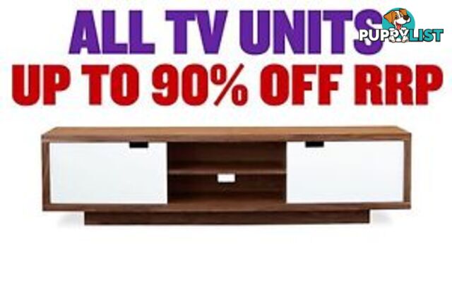 FACTORY SECOND TV UNITS - up to 90% OFF RRP