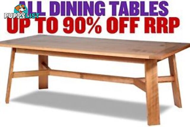 FACTORY SECOND DINING TABLES - up to 90% OFF RRP