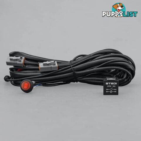 STEDI Dual Connector Plug & Play SMARt Harness High Beam Driving Light