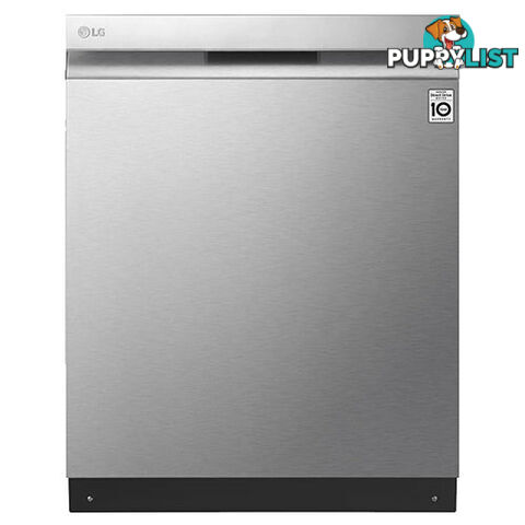 LG 15 Place QuadWash Underbench Dishwasher in Brushed Steel Finish with TrueSteam XD3A25UNS - XD3A25UNS - 44kg