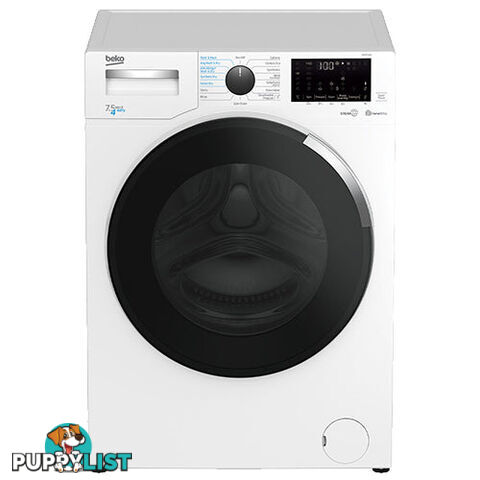 Beko 7.5kg/4 kg Washer Dryer Combo with SteamCure BWD7541W - BWD7541W - 69kg