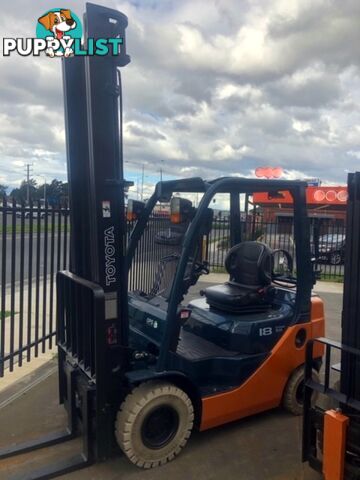 2016 8 Series Toyota 1.8 Ton forklift.