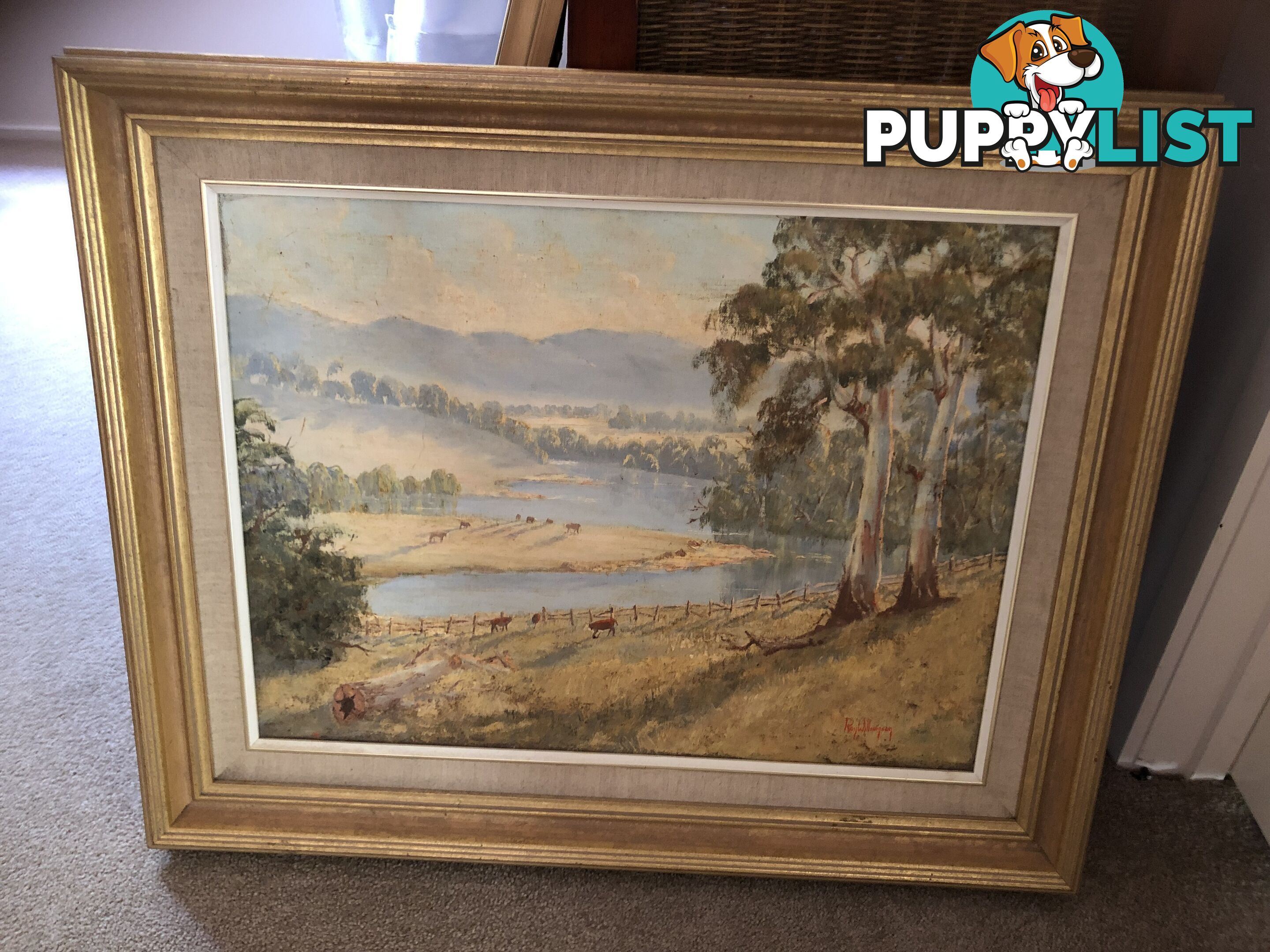 RAY WILLIAMSON OIL  VICTORIAN LANDSCAPE