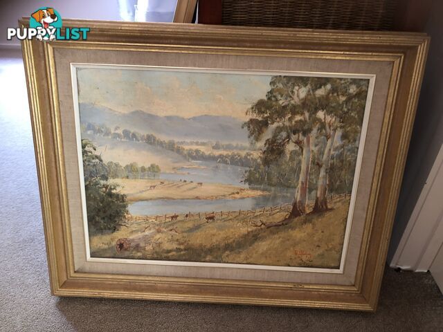 RAY WILLIAMSON OIL  VICTORIAN LANDSCAPE