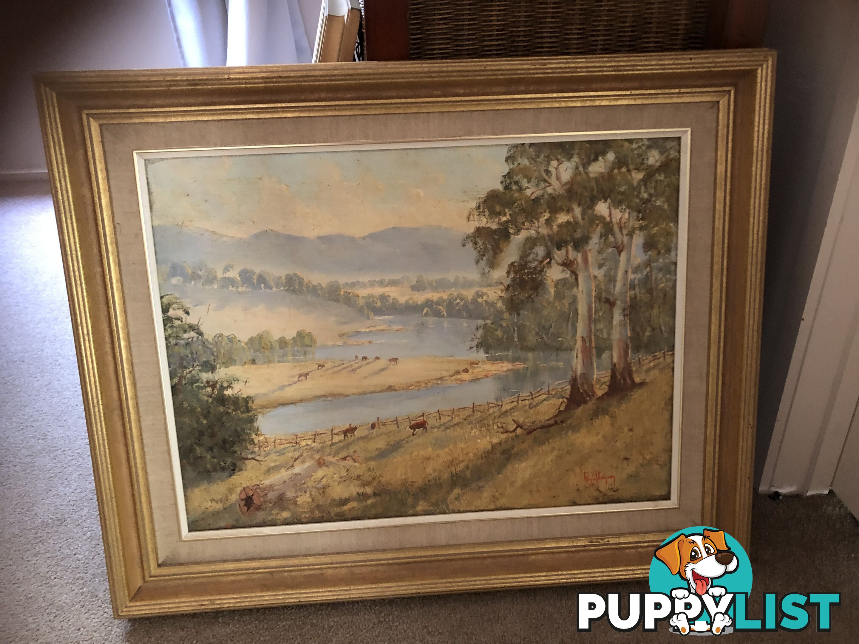 RAY WILLIAMSON OIL  VICTORIAN LANDSCAPE