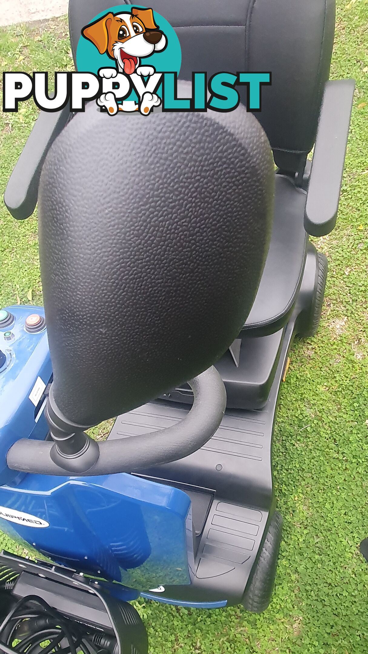 Equipmed Pathline Mid-Sized Electric Mobility Scooter-Blue