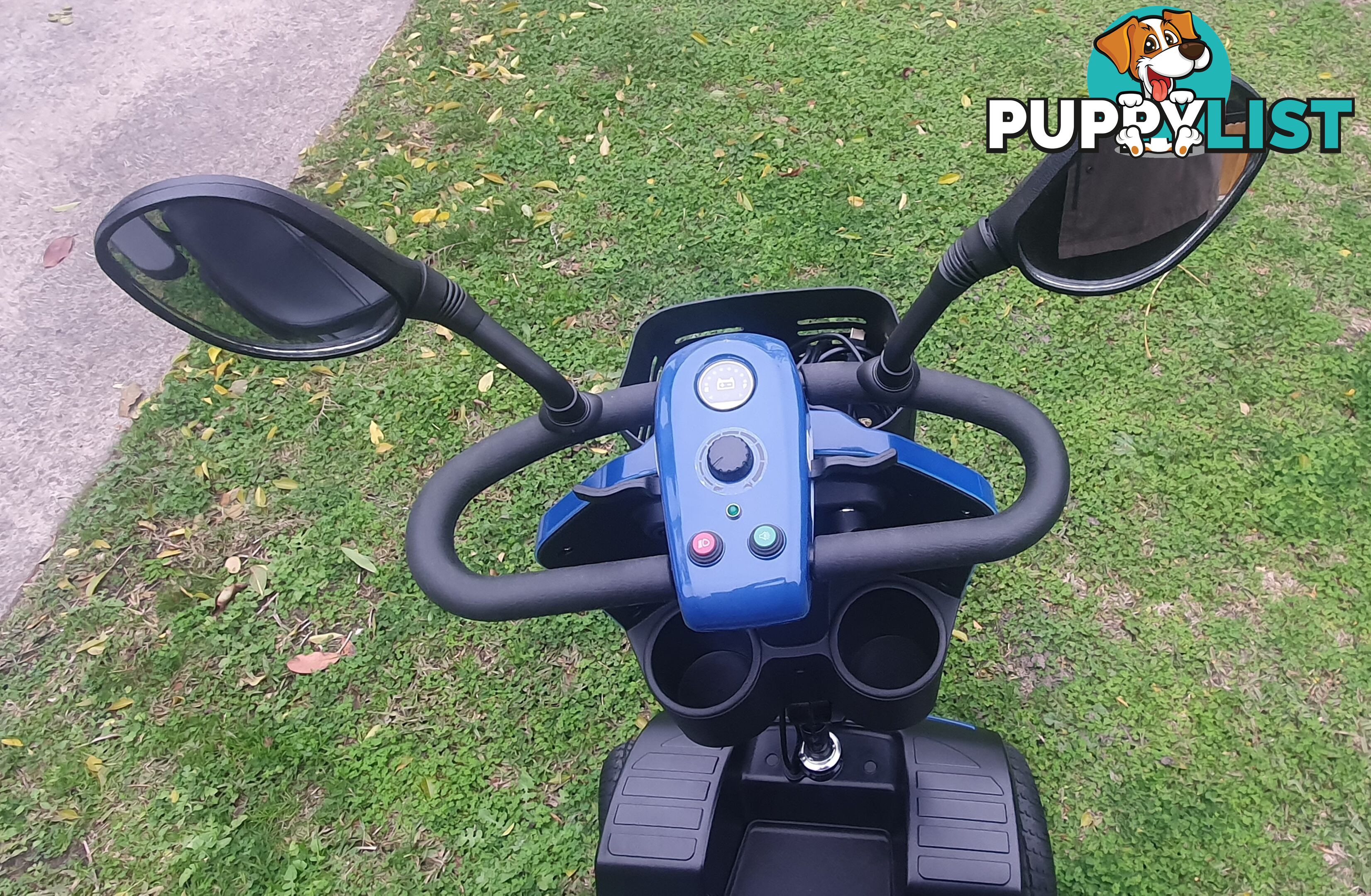 Equipmed Pathline Mid-Sized Electric Mobility Scooter-Blue