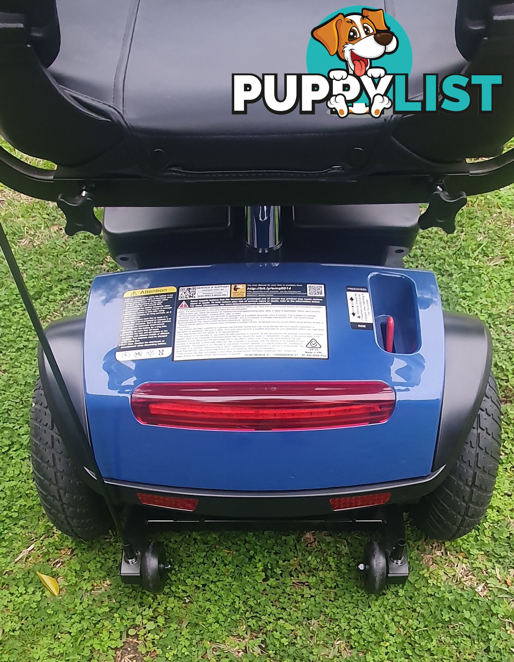 Equipmed Pathline Mid-Sized Electric Mobility Scooter-Blue