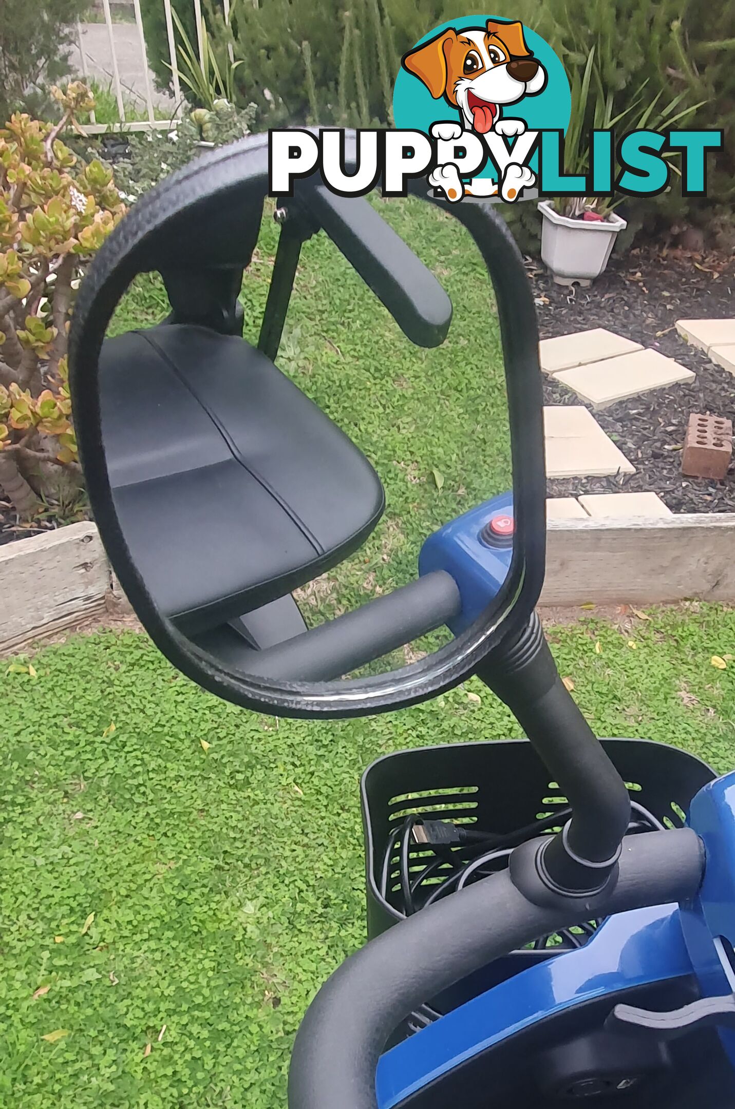 Equipmed Pathline Mid-Sized Electric Mobility Scooter-Blue