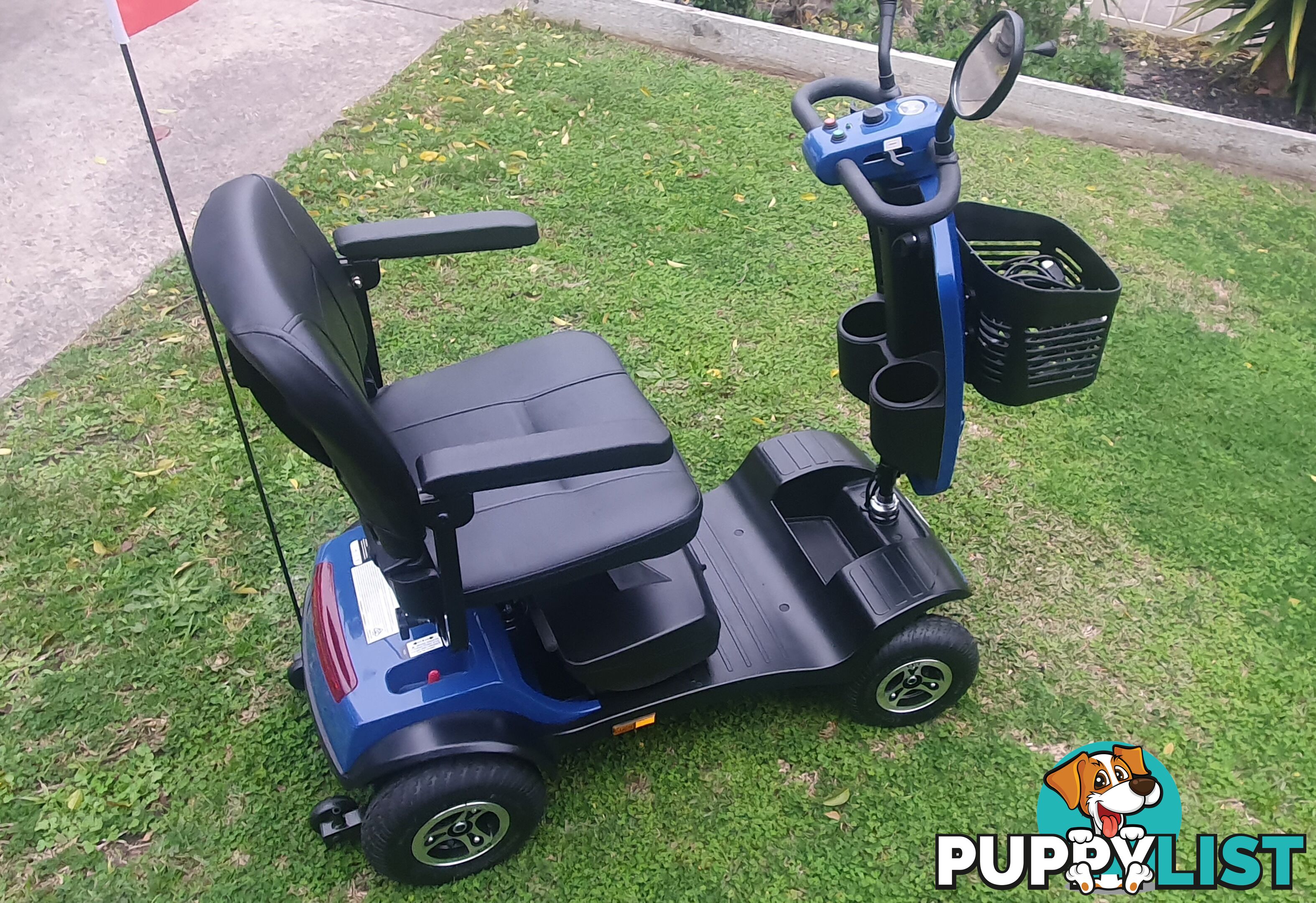 Equipmed Pathline Mid-Sized Electric Mobility Scooter-Blue