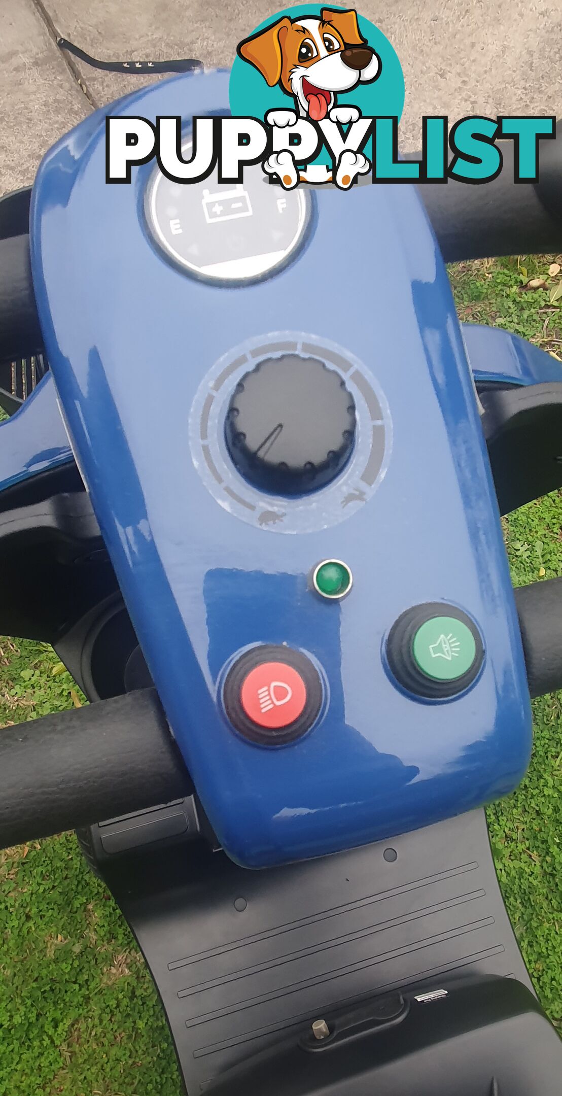 Equipmed Pathline Mid-Sized Electric Mobility Scooter-Blue