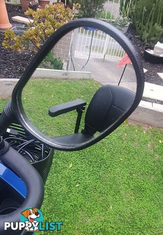 Equipmed Pathline Mid-Sized Electric Mobility Scooter-Blue