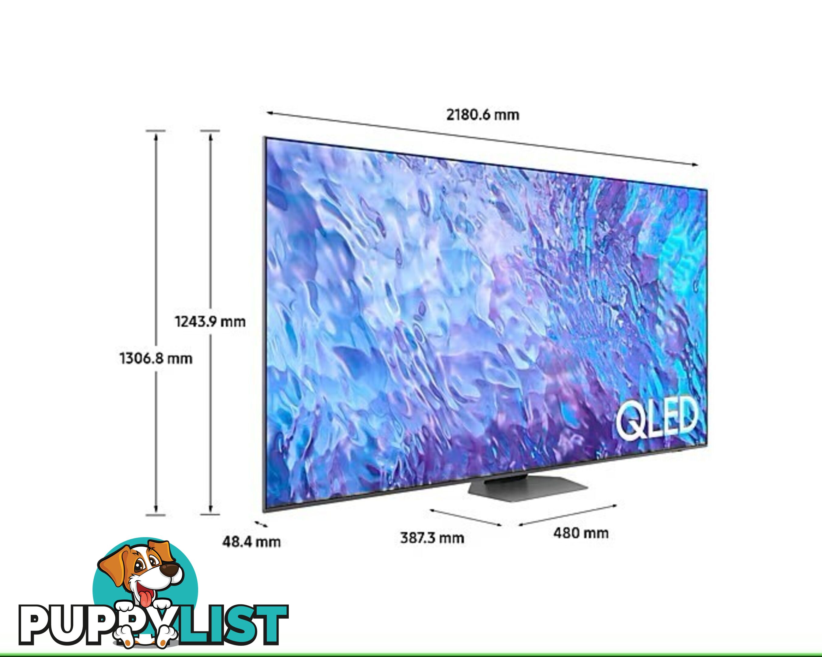 Samsung 98" Q80C QLED 4K Smart TV  (2023)
