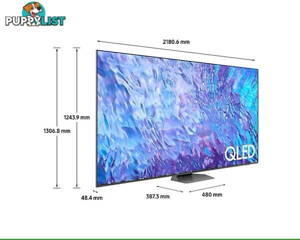 Samsung 98" Q80C QLED 4K Smart TV  (2023)
