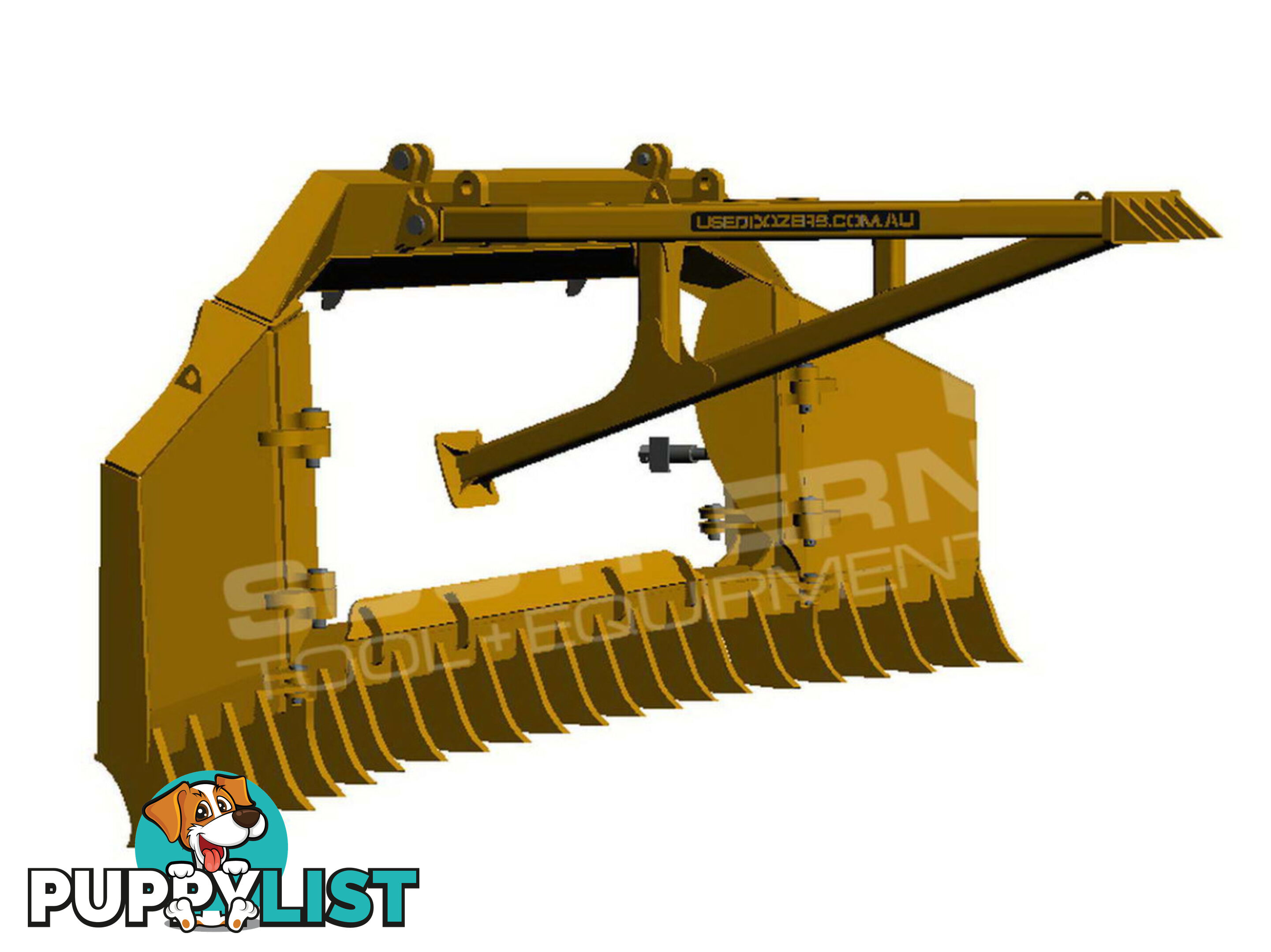 Heavy Duty Caterpillar D8T D8R Bi-Folding Stick Rake