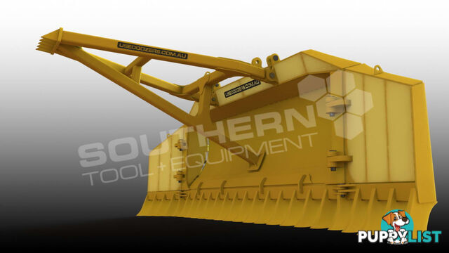 Heavy Duty Caterpillar D8T D8R Bi-Folding Stick Rake