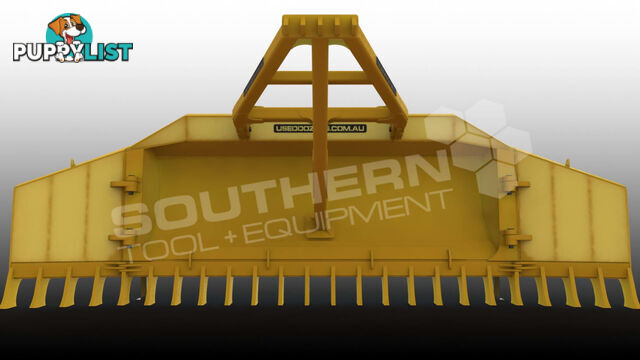 Heavy Duty Caterpillar D8T D8R Bi-Folding Stick Rake