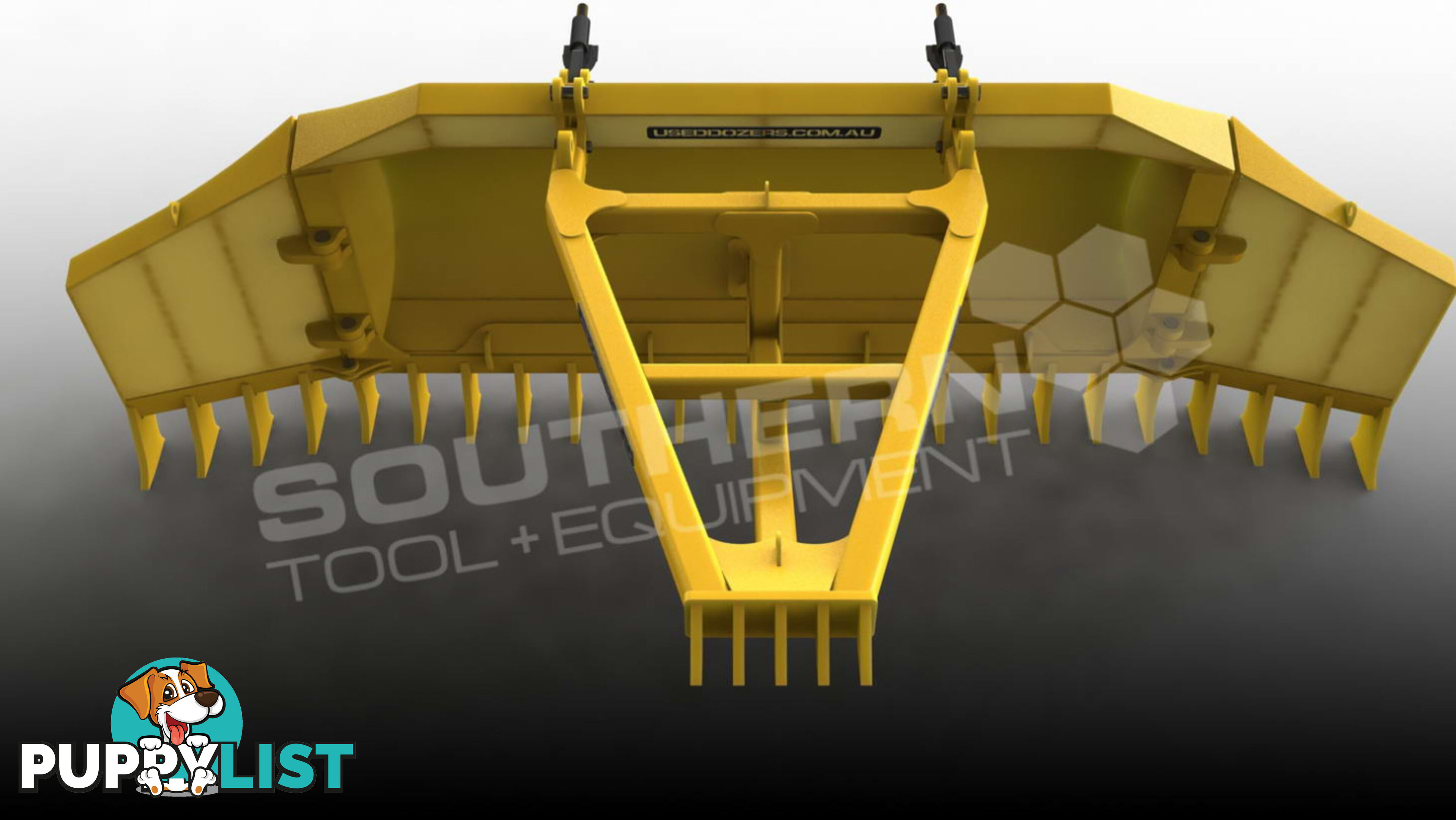 Heavy Duty Caterpillar D8T D8R Bi-Folding Stick Rake