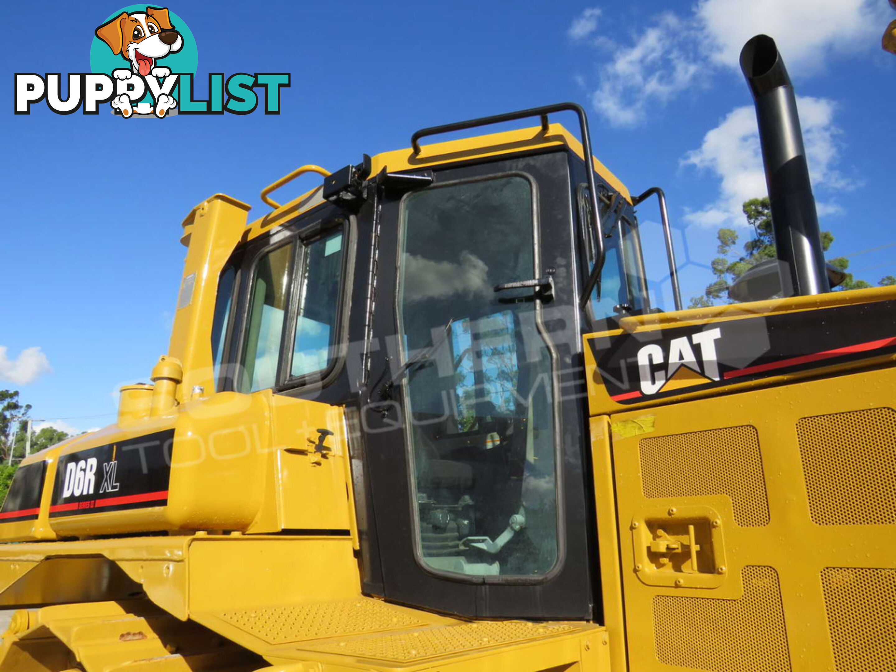 Caterpillar D6R XL Bulldozer with Stick Rake & Tree Spear 