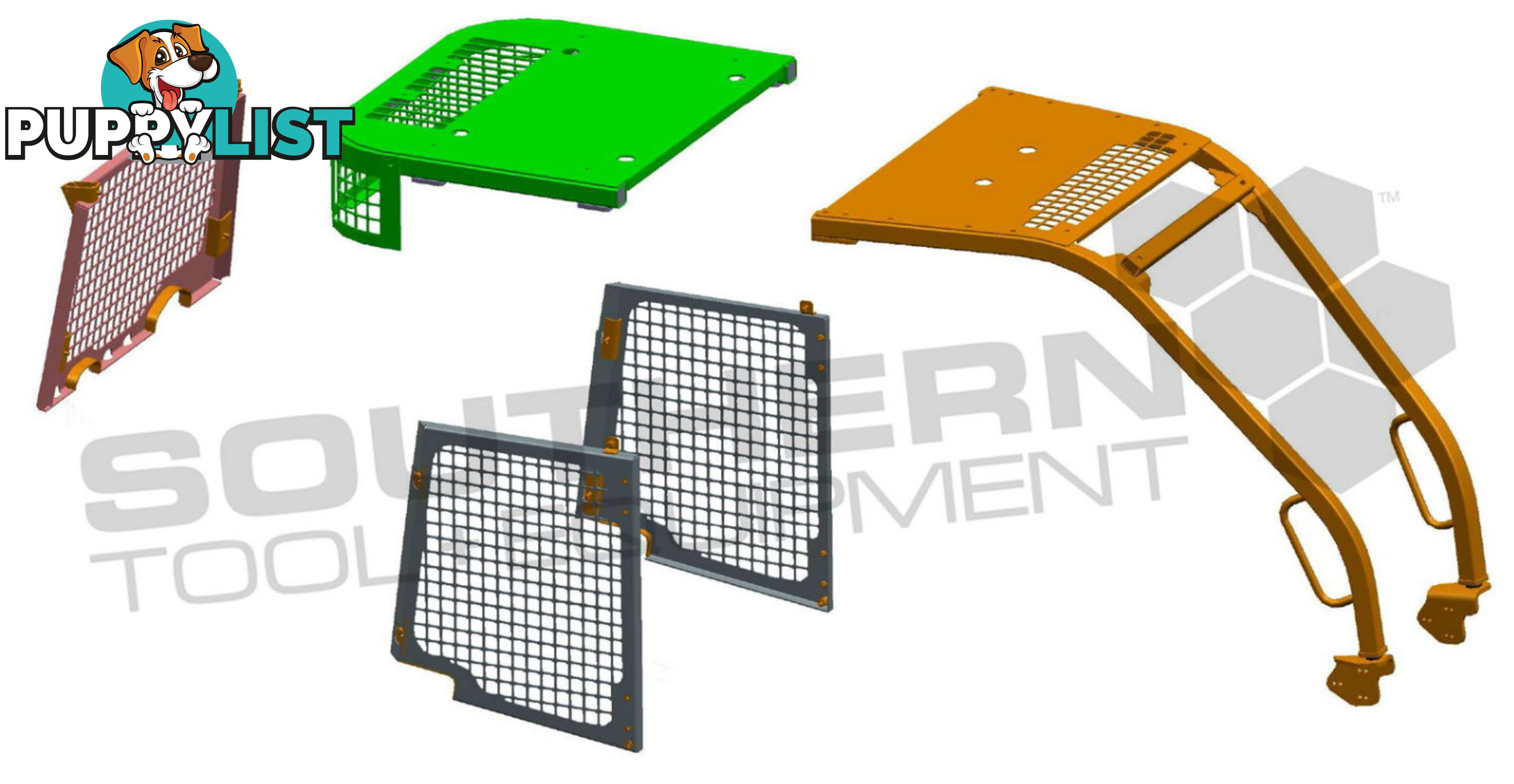 Caterpillar D5K D5K2 Dozers Screens & Sweeps / CAT D5 Forestry guard 