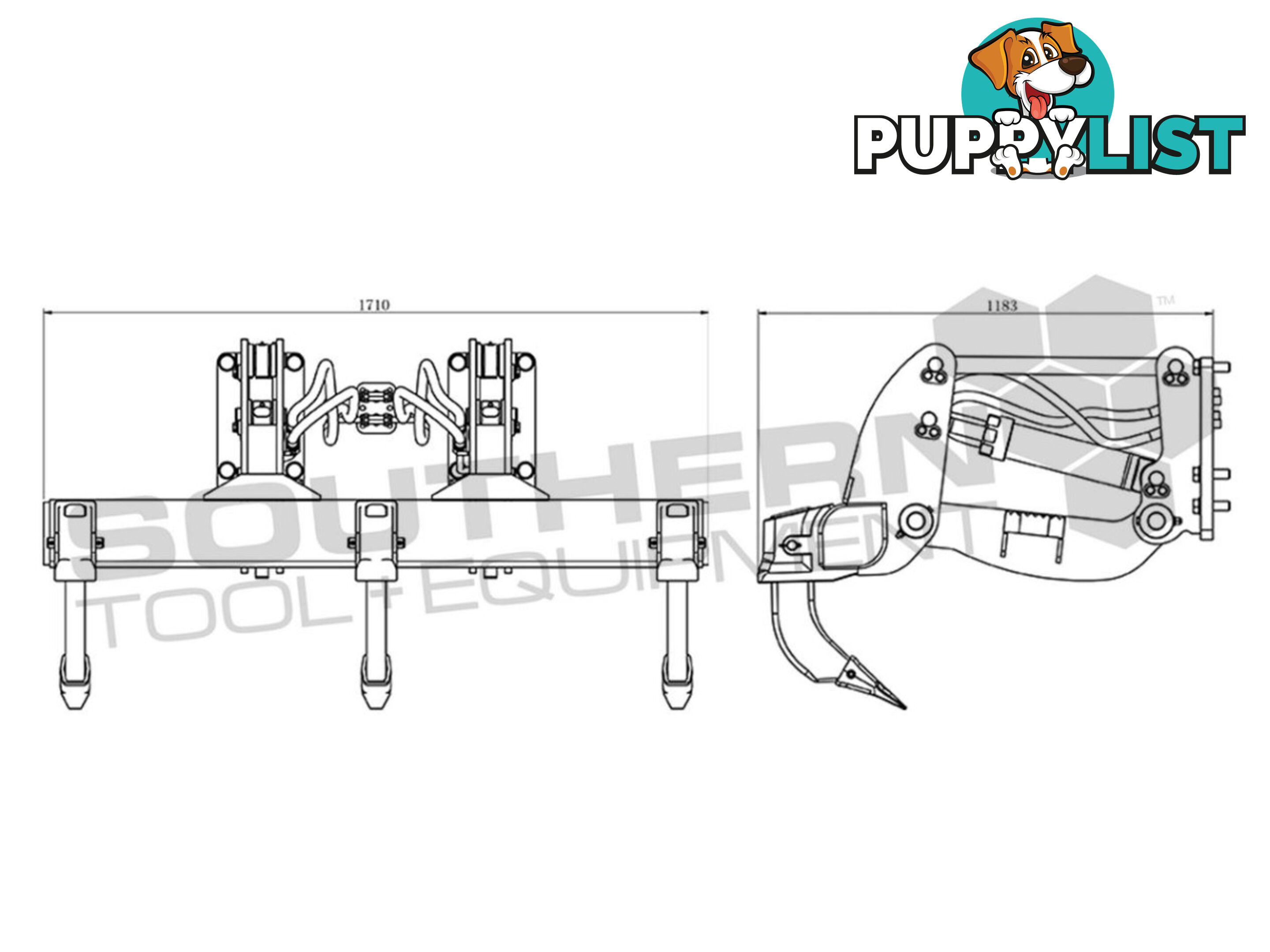 Caterpillar D3G Two Barrel Dozer Rippers