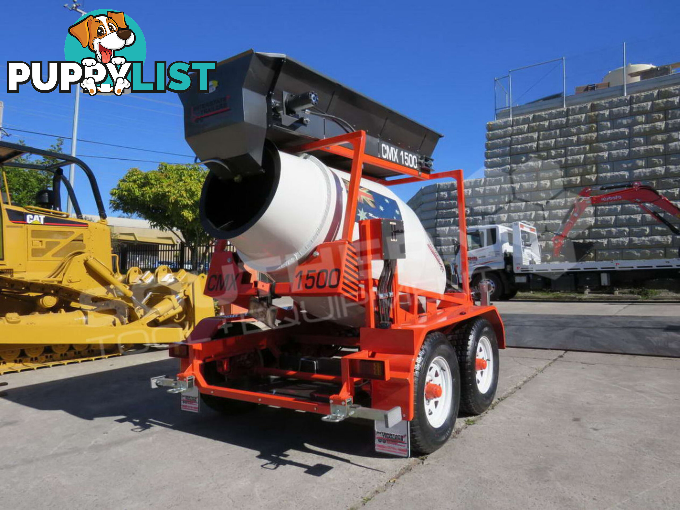 Cement Mixer CMX1500 Mobile Batching Plant Trailer 