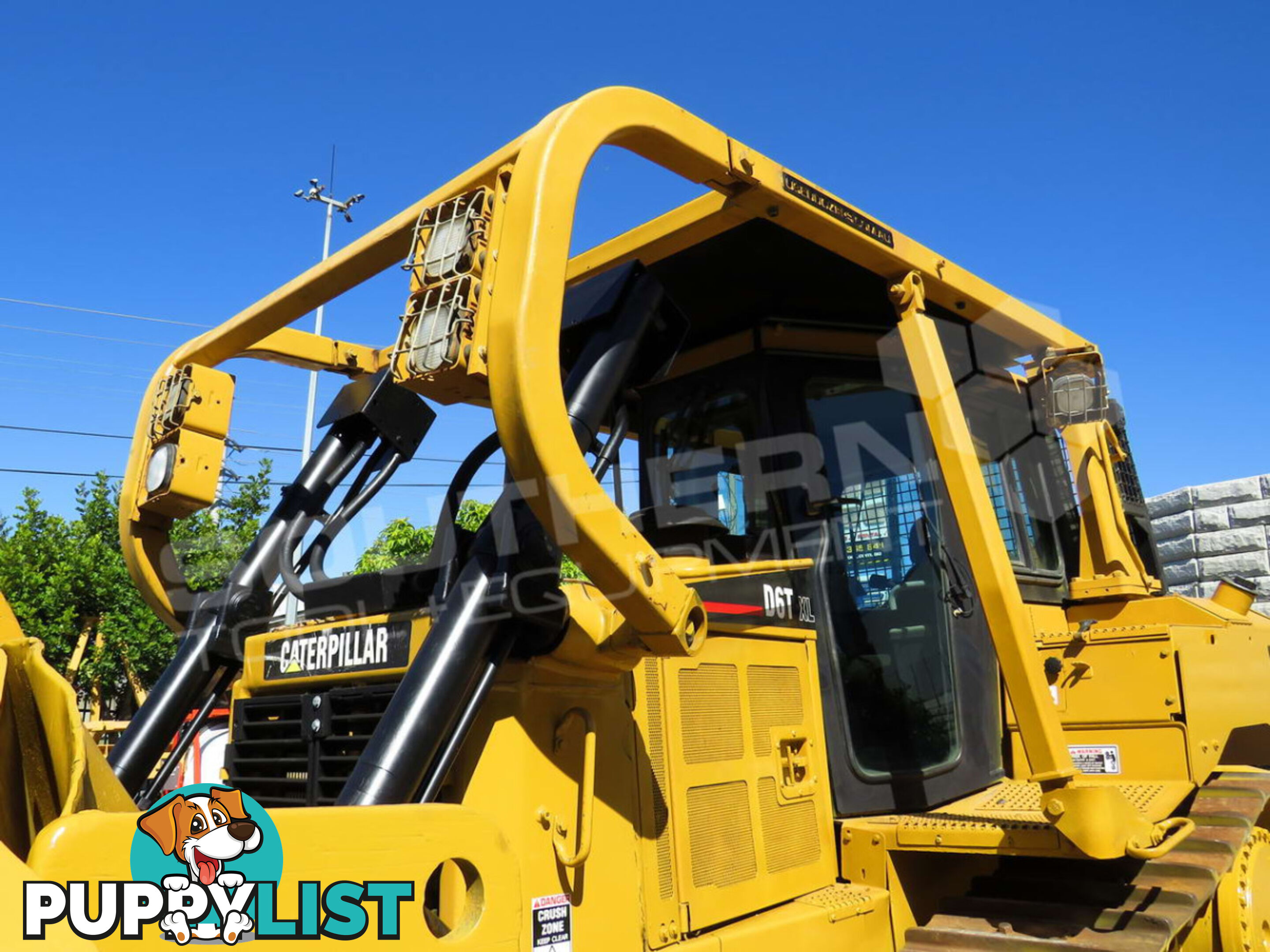 Caterpillar D6T XL Bulldozer with Stick Rake