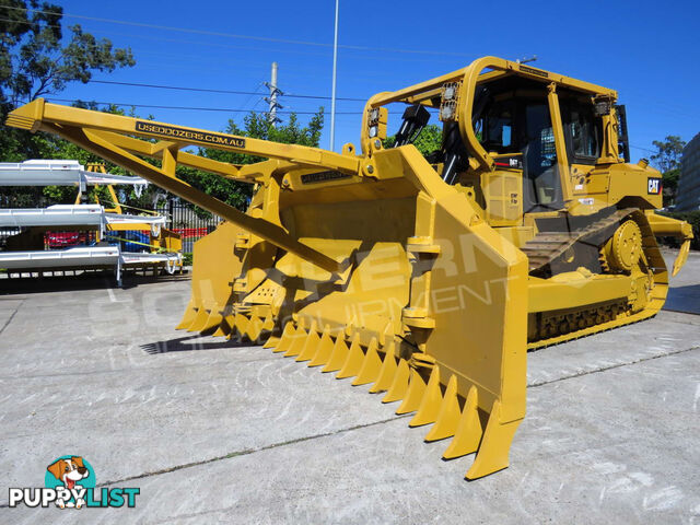 Caterpillar D6T XL Bulldozer with Stick Rake