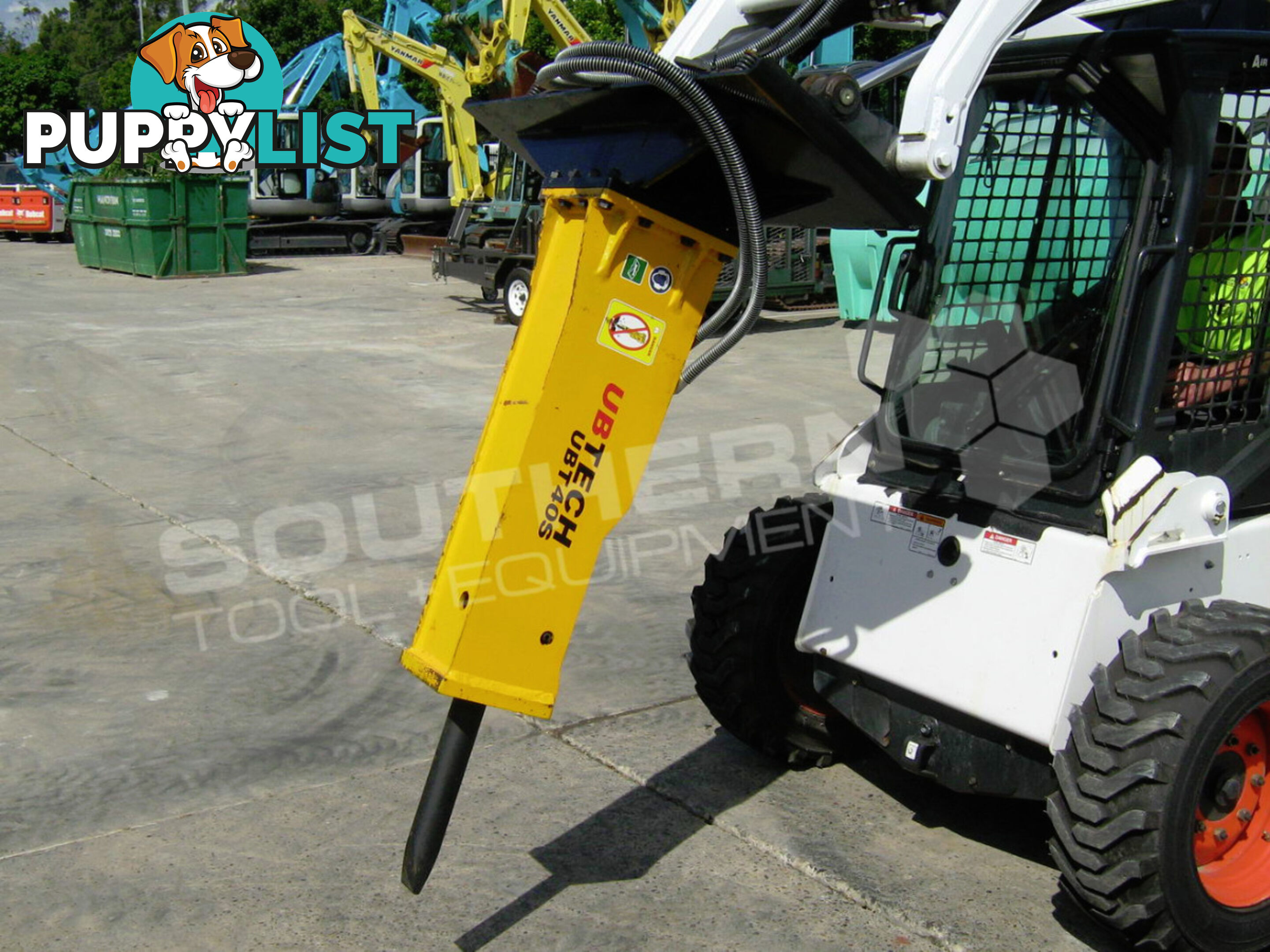 UBTECH UBT40S Skid Steer Loader Silence Hydraulic Rock Breaker 