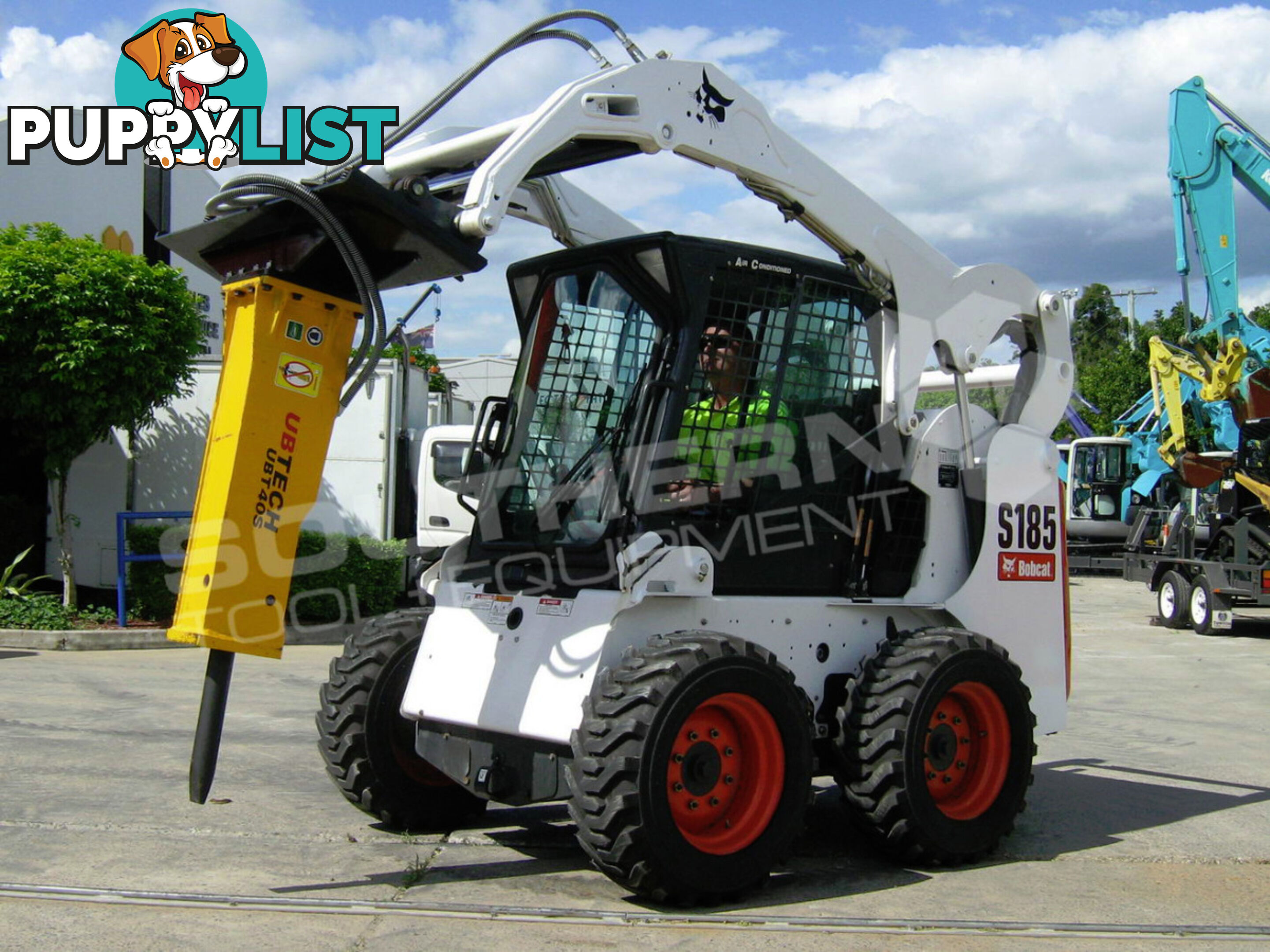 UBTECH UBT40S Skid Steer Loader Silence Hydraulic Rock Breaker 