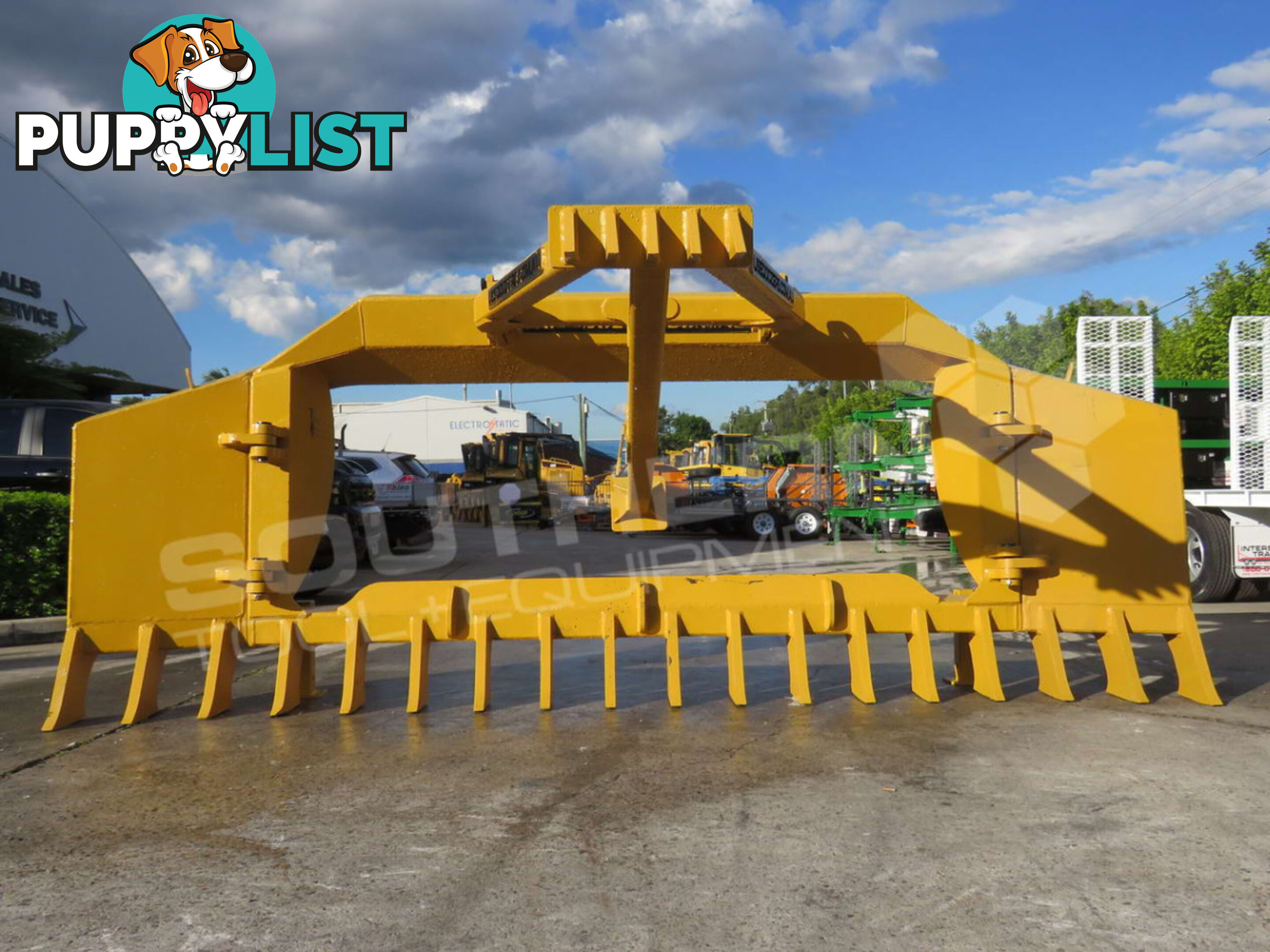 Heavy Duty Caterpillar D5N D6N Dozer Bi-Folding Stick Rake