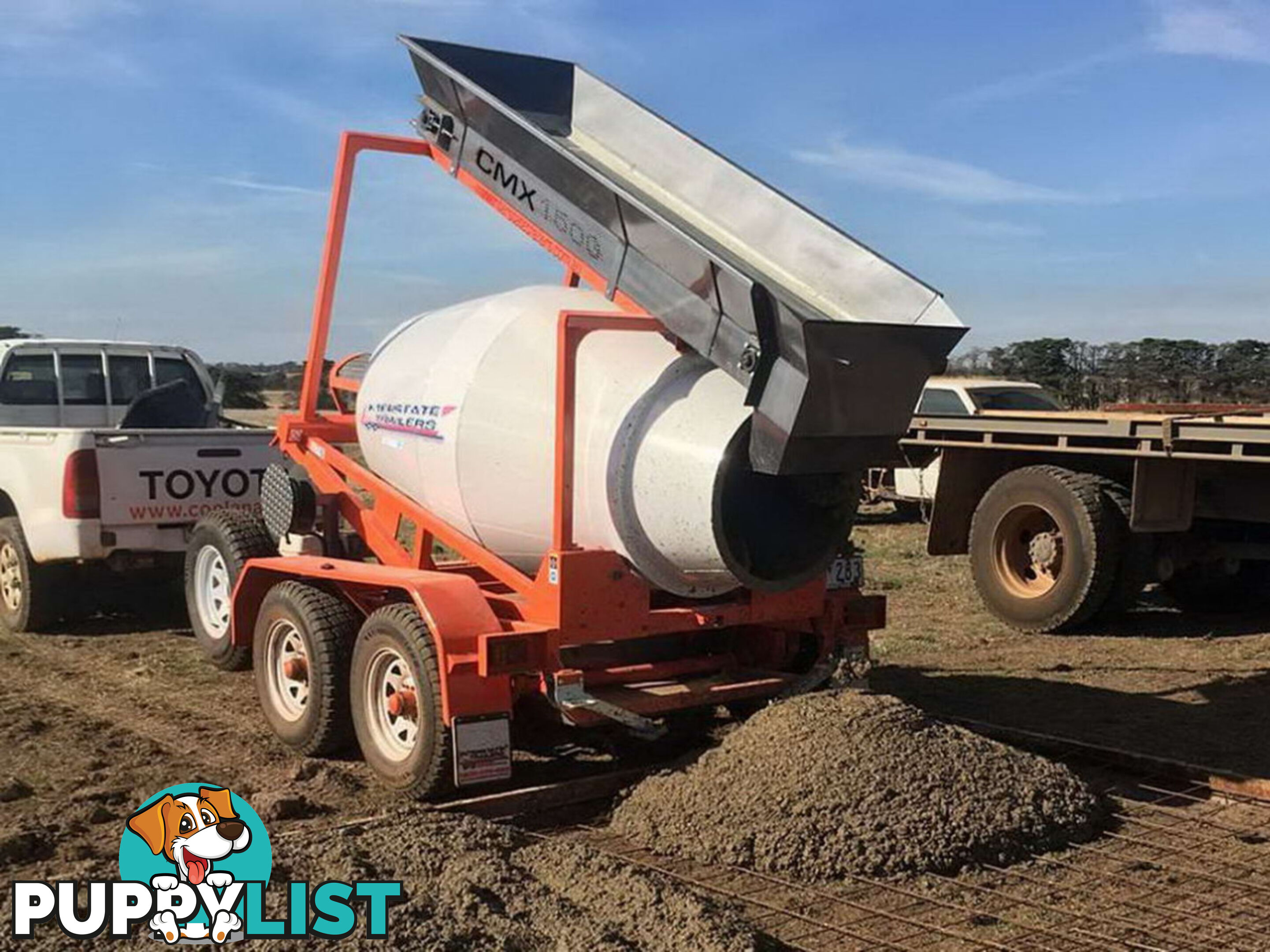 Concrete Mixer CMX1500 Mobile Cement Batching Trailer