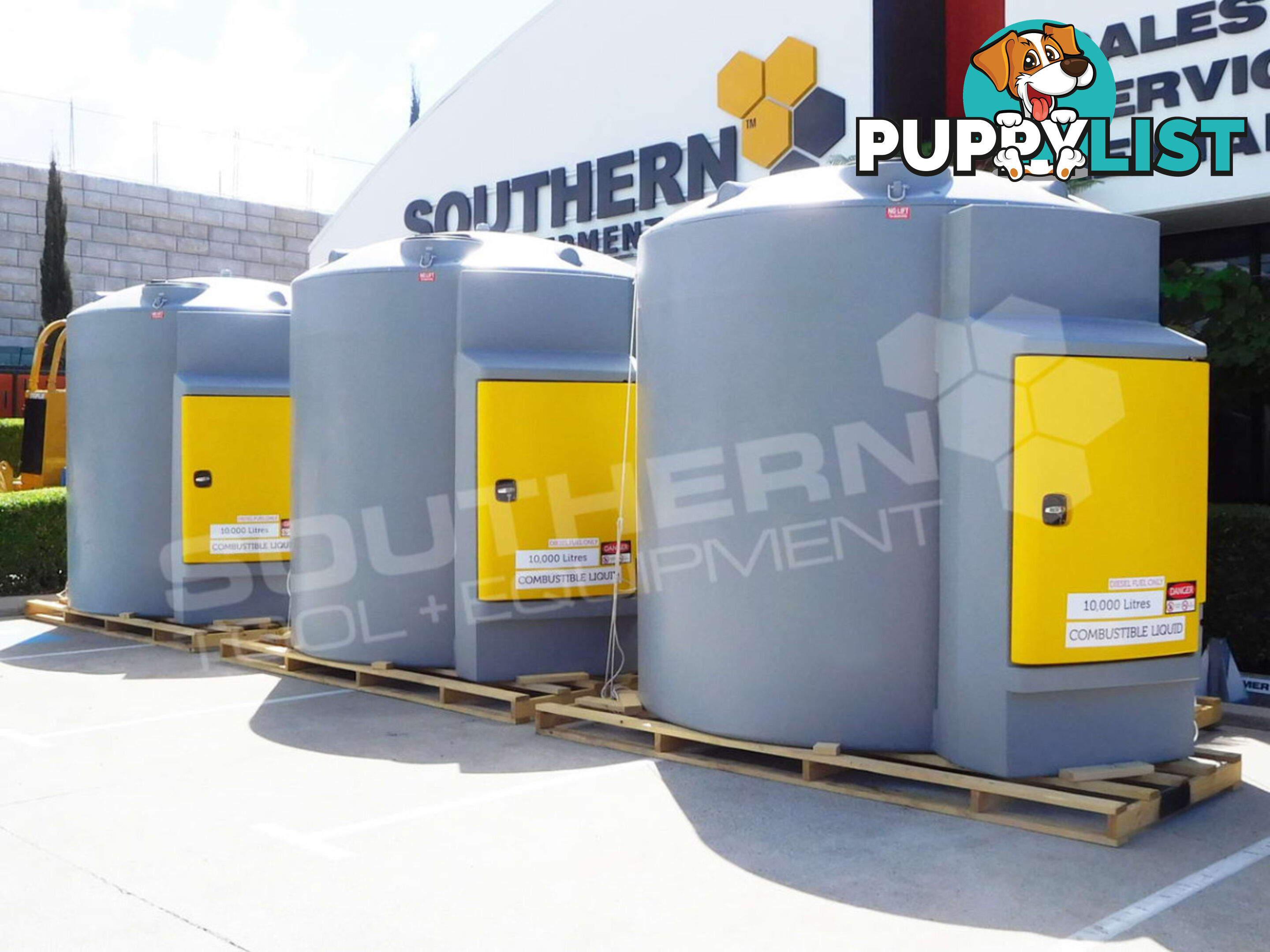 10,000L Diesel Fuel Tank fully bunded fuel storage station