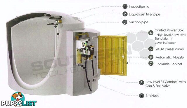 10,000L Diesel Fuel Tank fully bunded fuel storage station