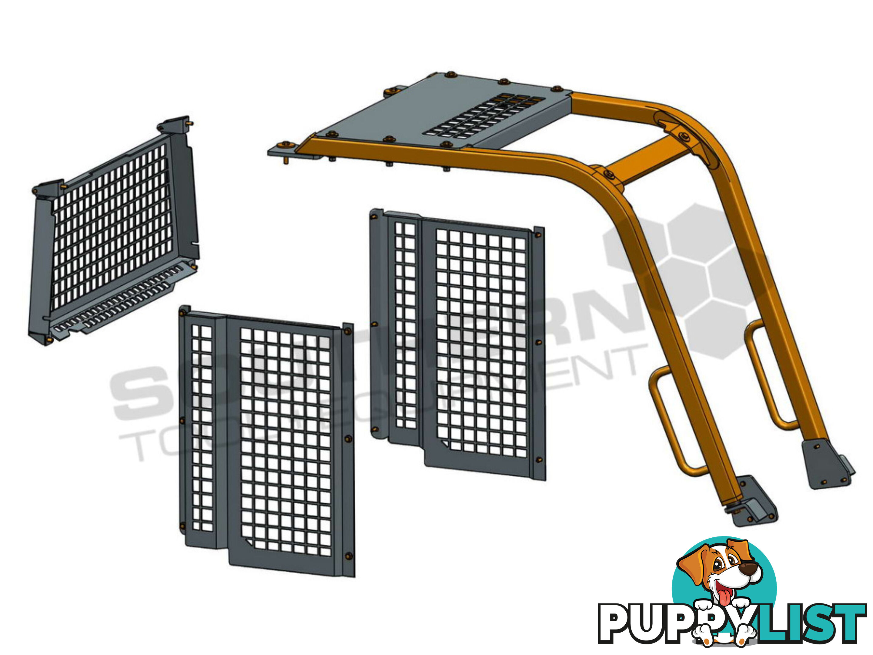 Caterpillar D4G XL Dozers Screens & Sweeps / CAT D4 Forestry guard 