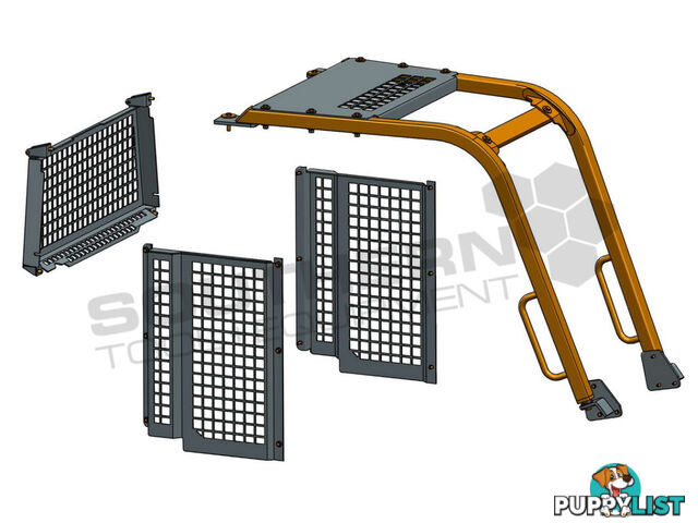 Caterpillar D4G XL Dozers Screens & Sweeps / CAT D4 Forestry guard 