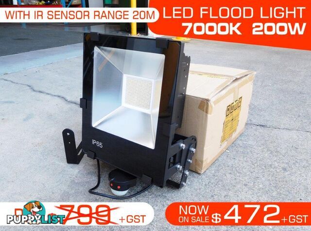 IP65 Water proof LED FLOOD Light 200W - 7000k.240V/50Hz.