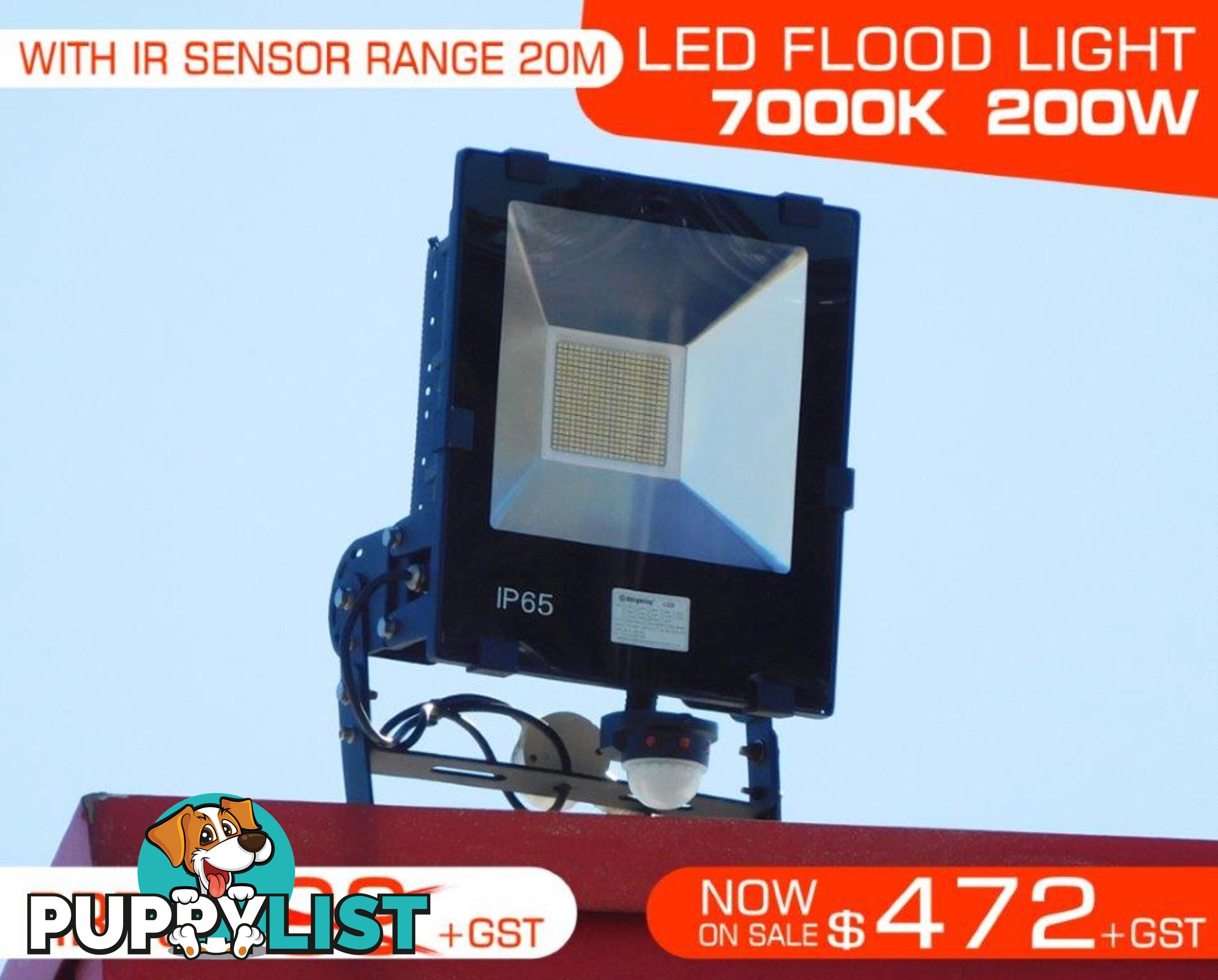 IP65 Water proof LED FLOOD Light 200W - 7000k.240V/50Hz.