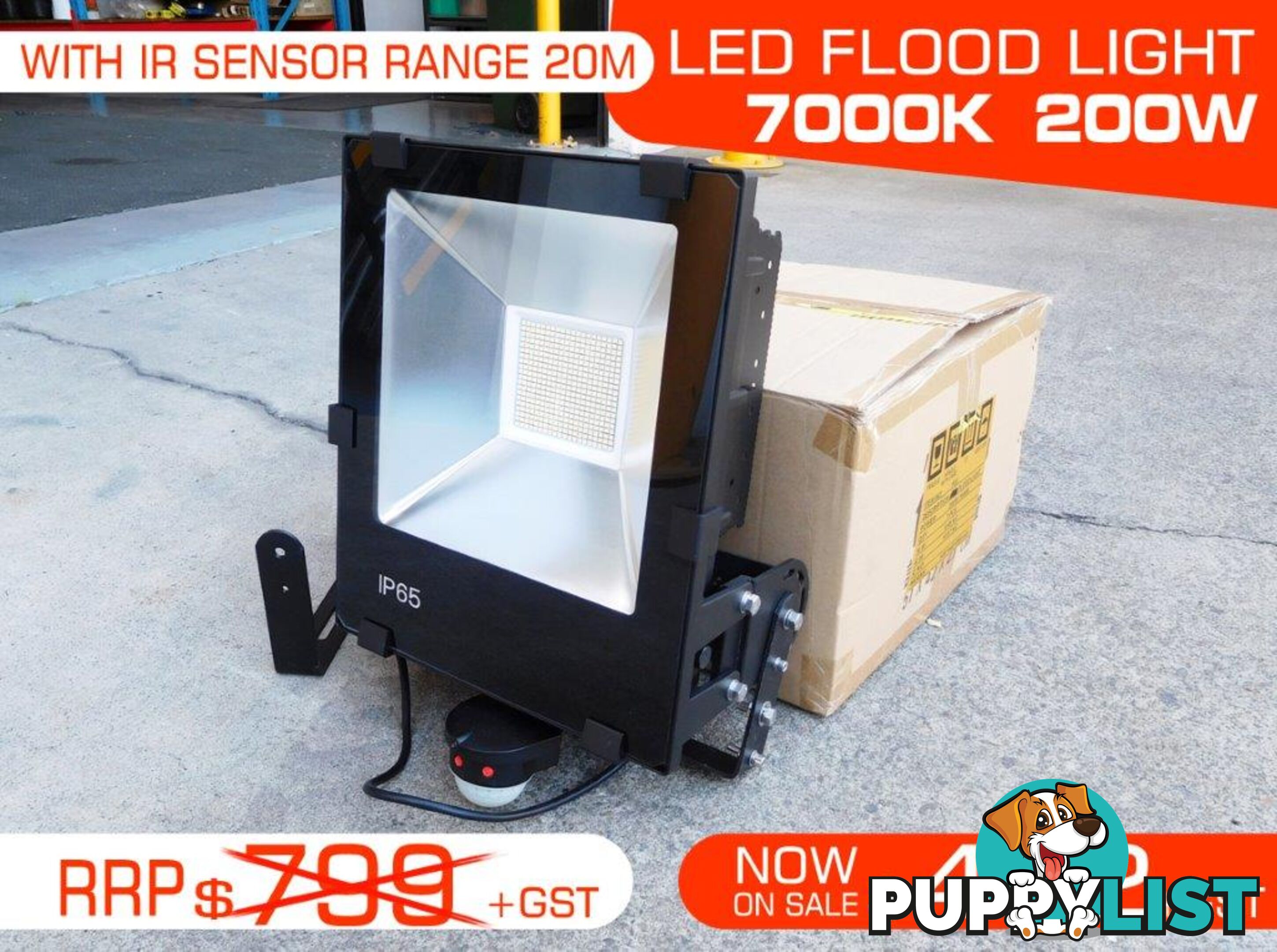 200W IP65 Water proof LED FLOOD Light - 7000k.240V/50Hz.