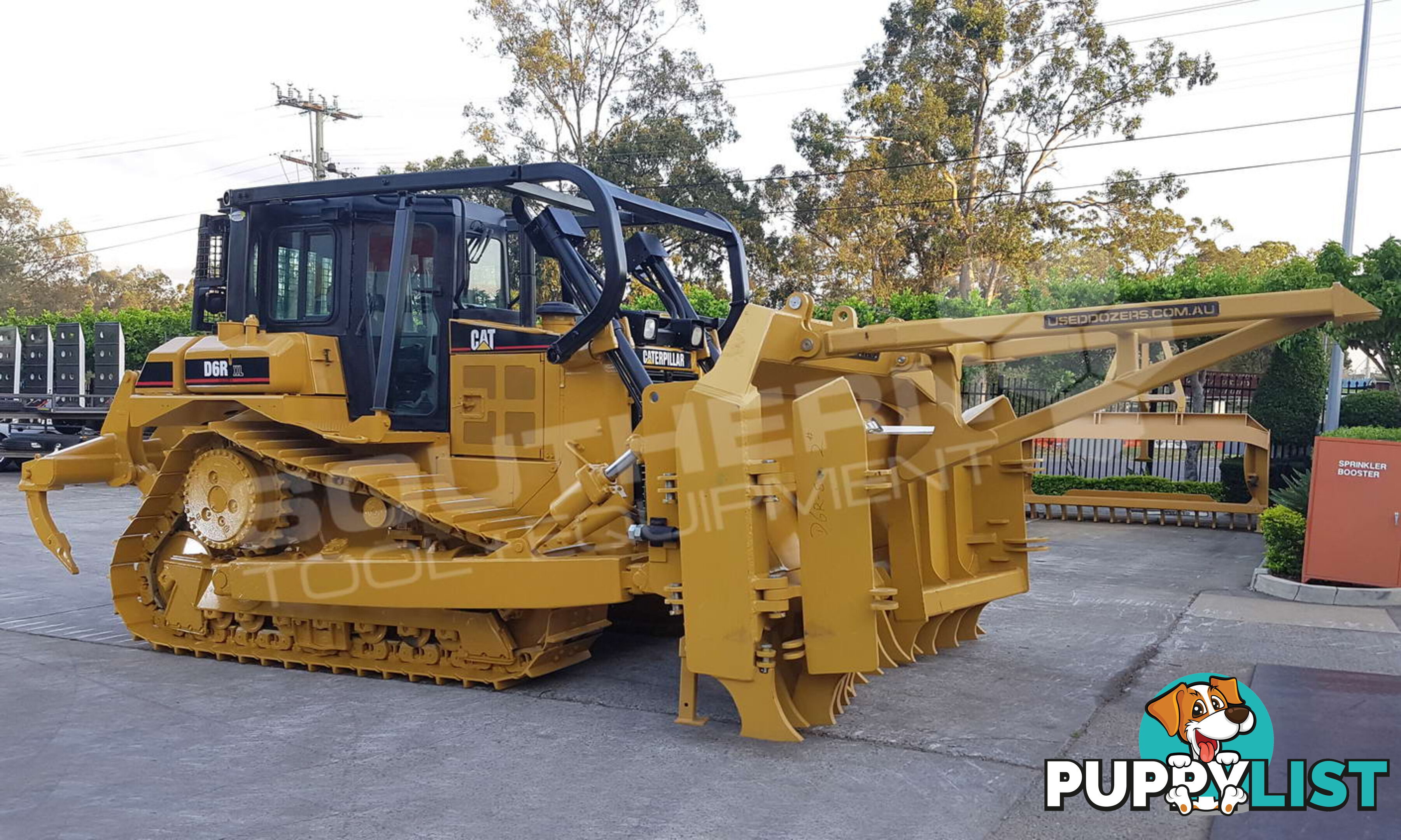 CATERPILLAR D6R XL Bulldozer SU Blade Stick Rake & Tree Spear fitted